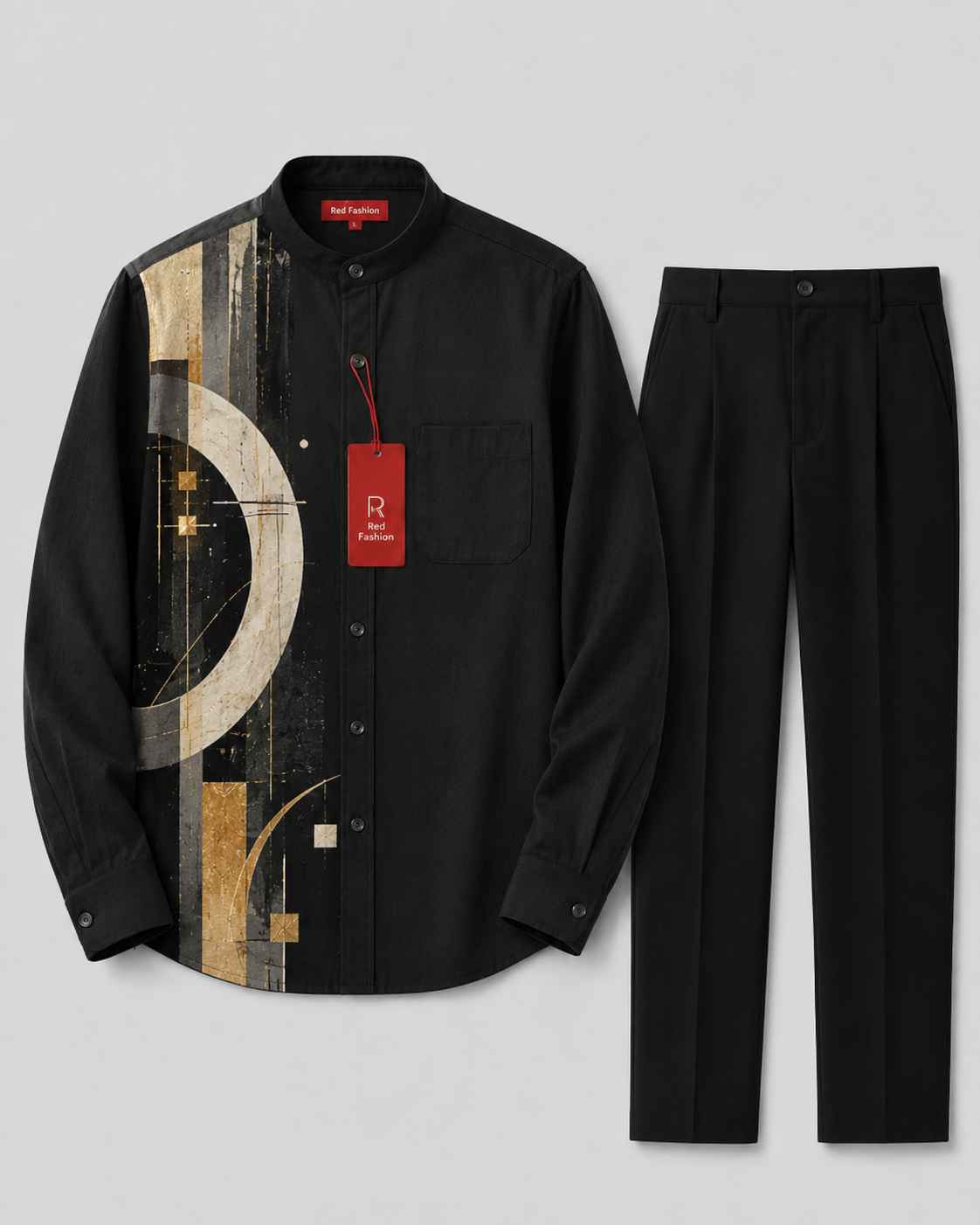 Red Fashion bold native men outfit